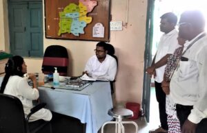 मुख्य कार्यकारी अधिकारी यांची प्राथमिक आरोग्य केंद्राला भेट
