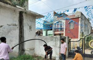 टंकी की अवरुद्ध पाईपलाइन सुचारू रूप से चालू