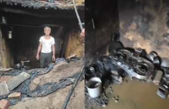 गॅसच्या स्फोटाने घर जळून खाक; लाखो रुपयांचा नुकसान