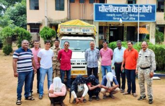 बूचड़खाने ले जा रहे मवेशियों का वाहन पकड़ा; चार पर मामला दर्ज