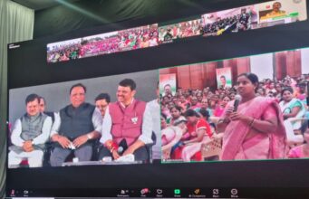 हजारों लाडली बहनें डीसीएम देवेन्द्र फडणवीस से जुड़ी सीधे संवाद से, ‘कहा- धन्यवाद देवाभाऊ’