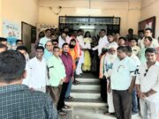 बदलापूर घटनेचा निषेध; नराधमावर कडक कारवाई करा, तालुका महाविकास आघाडी घटक पक्षाची मागणी