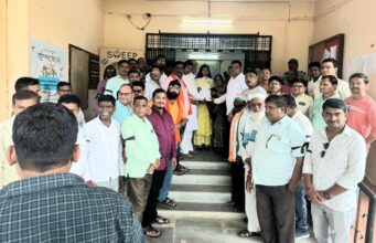 बदलापूर घटनेचा निषेध; नराधमावर कडक कारवाई करा, तालुका महाविकास आघाडी घटक पक्षाची मागणी