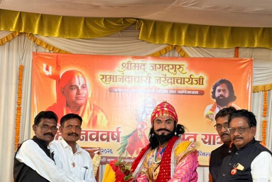 गुढीपाडवा शोभायात्रेने अर्जुनी नगरी दुमदुमली (जिल्हा रामानंद संप्रदायाकडून भव्य दिव्य शोभायात्रेचे आयोजन )