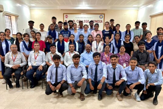 TCS कंपनीत निवड झालेल्या NMD महाविद्यालयाच्या विद्यार्थ्यांचा सत्कार