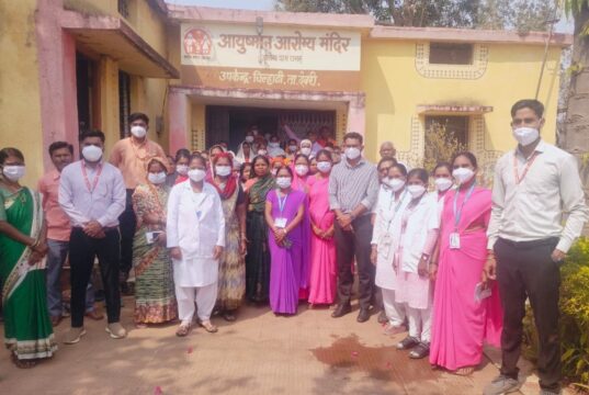 जंगलव्याप्त चिल्हाटी येथे टीबी मुक्त भारत कार्यक्रम अंतर्गत निक्षय शिबीर संपन्न, सहव्याधी संशयित रुग्णांची तपासणी व 102 मोफत एक्स-रे