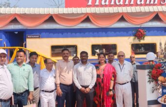 गोंदिया रेलवे स्टेशन परिसर में रेल कोच रेस्टोरेंट का शुभारंभ